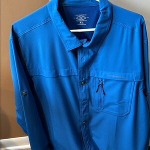 G.H. Bass & Co. Men's Vibrant Blue hiking Shirt